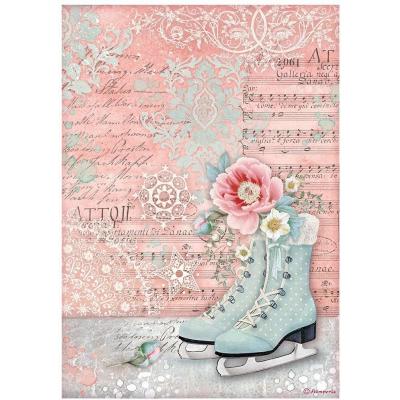 Stamperia Sweet Winter Spezialpapier - Ice Skates