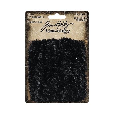 Idea-ology Tim Holtz Band - Black Tinsel Trimmings Halloween