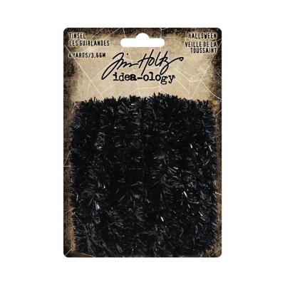 Idea-ology Tim Holtz Band - Black Tinsel Trimmings Halloween