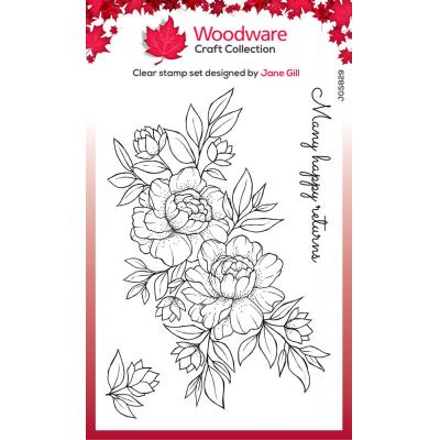 Creative Expressions Woodware Clear Stamps - Many Happy Returns