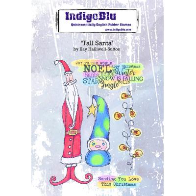 IndigoBlu Rubber Stamps - Tall Santa
