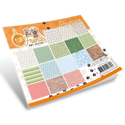 Find It Trading Amy Designs Fur Friends Designpapier - Paper Pack