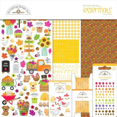 Doodlebug Farmers Market Designpapiere - Essentials Page Kit