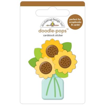 Doodlebug Farmers Market Doodle-Pops Sticker - Bit Of Sunshine