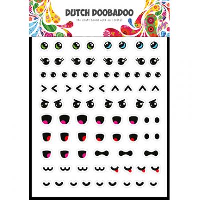Dutch DooBaDoo Sticker Art Sticker - Kawaii Face