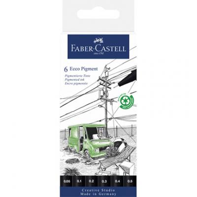 Faber Castell - Ecco Pigment Fineliner Set Schwarz