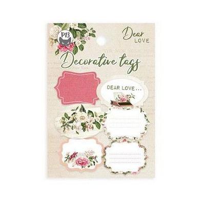 Piatek13 Dear Love Die Cuts - Decorative Tag Set Frames