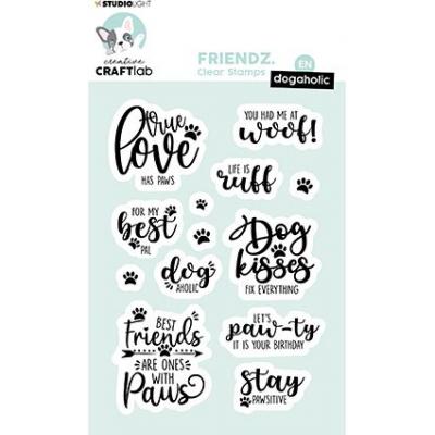 StudioLight Friendz Nr.166 Clear Stamps -  What The Woof
