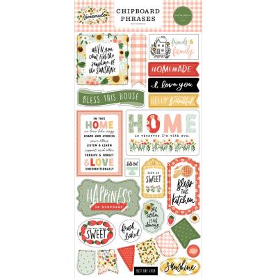 Carta Bella Homemade Sticker - Chipboard Phrases