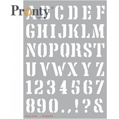Pronty Stencil - Alphabet