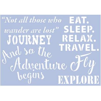 Pronty Stencil - Travel Quotes