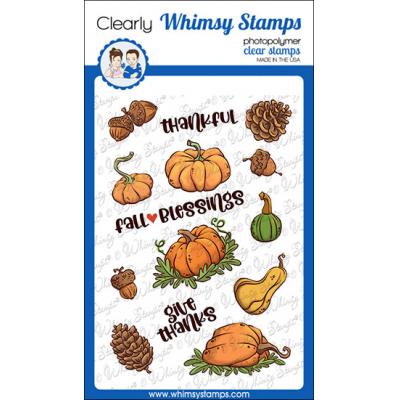 Whimsy Stamps Krista Heij-Barber Clear Stamps - Gourds And Pumpkins