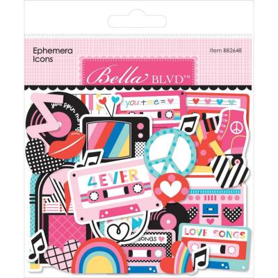 Bella BLVD Our Love Song Die Cuts - Ephemera Icons