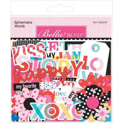 Bella BLVD Our Love Song Die Cuts - Ephemera Words