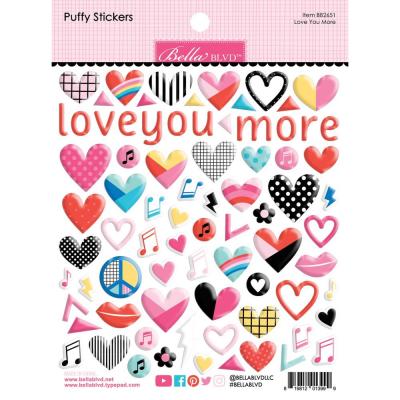 Bella BLVD Our Love Song Sticker - Puffy Stickers