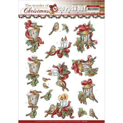Find It Trading Yvonne Creations The Wonder Of Christmas Punchout Sheet - Wonderful Candles