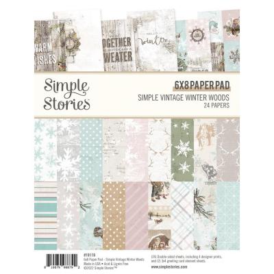 Simple Stories Winter Woods Designpapiere - Paper Pad
