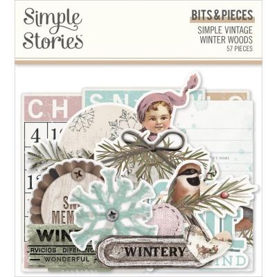 Simple Stories Winter Woods Die Cuts - Bits & Pieces