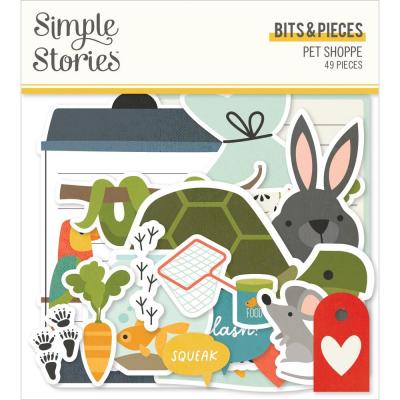 Simple Stories Pet Shoppe Die Cuts - Bits & Pieces