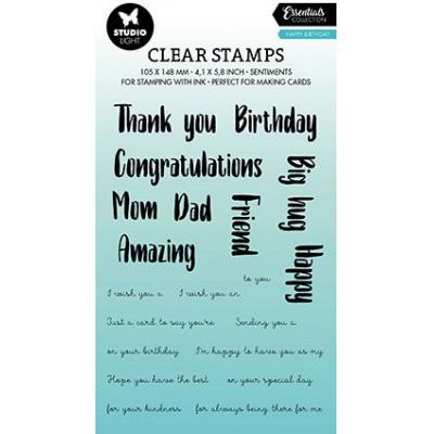 StudioLight  Essentials Nr. 305 Clear Stamps -  Happy Birthday