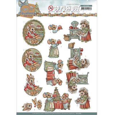 Find It Trading Yvonne Creations A Gift For Christmas Punchout Sheet - Christmas Cake