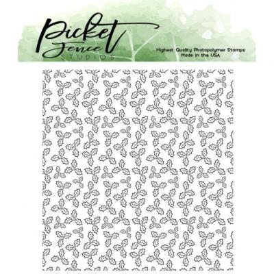 Picket Fence Studios Clear Stamp - Holiday Holly