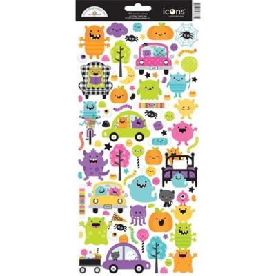 Doodelbug Monster Madness Sticker - Icons Cardstock Stickers