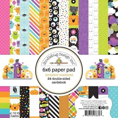 Doodlebug Monster Madness Designpapiere - Paper Pad
