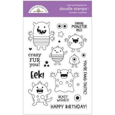 Doodlebug Monster Madness Clear Stamps - Monster Madness