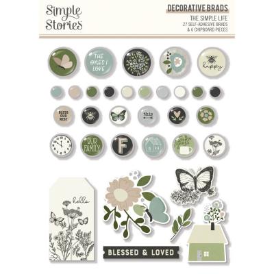 Simple Stories The Simple Life Embellishments - Decorative Brads