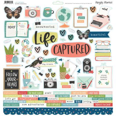 Simple Stories Life Captured Sticker - Cardstock Stickers
