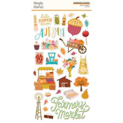 Simple Stories Harvest Market Sticker - Chipboard Stickers