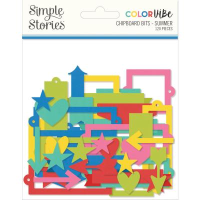 Simple Stories Color Vibe Die Cuts - Chipboard Bits