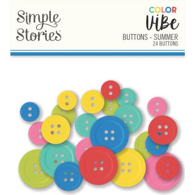 Simple Stories Color Vibe Embellishments - Buttons
