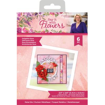Crafter's Companion Say It With Flowers Metal Dies - Delightful Rose