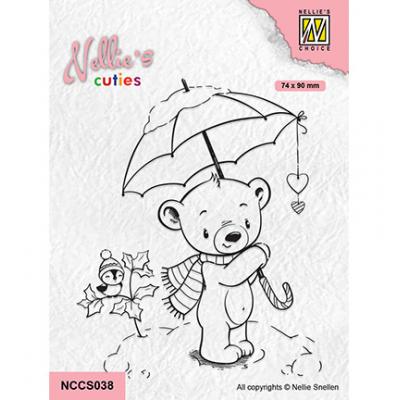 Nellie's Choice Clear Stamp - Christmas Umbrella