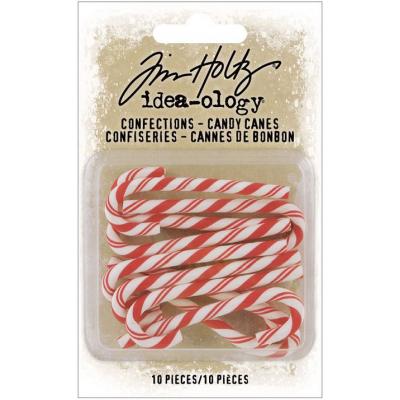 Idea-ology Tim Holtz Embellishments - Confections Candy Canes Christmas