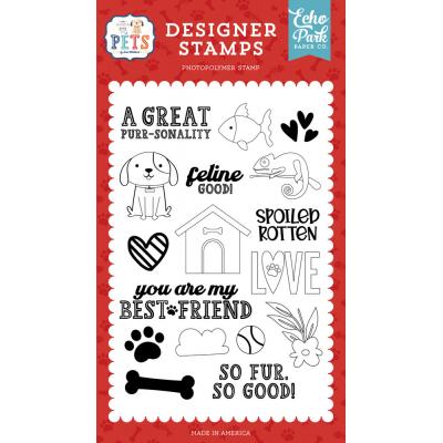Echo Park Pets Clear Stamps - Spoiled Rotten