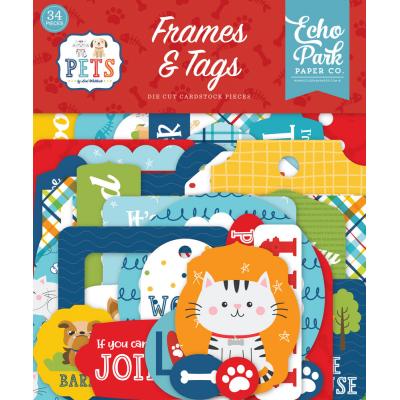 Echo Park Pets Die Cuts - Frames & Tags