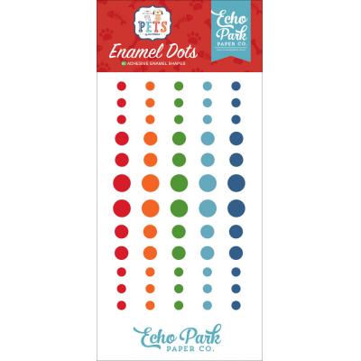 Echo Park Pets Embellishments - Enamel Dots