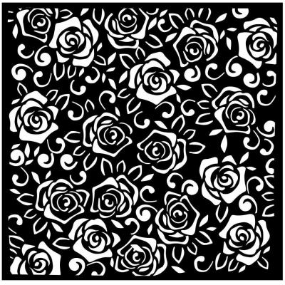 Stamperia Rose Parfum Stencil - Roses Pattern