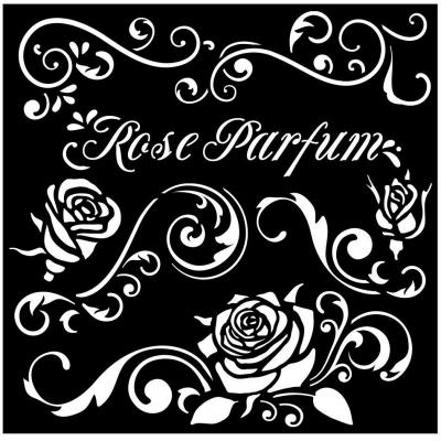 Stamperia Rose Parfum Stencil - Borders