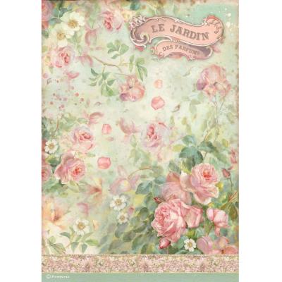 Stamperia Rose Parfum Spezialpapier - Le Jardin des Parfums