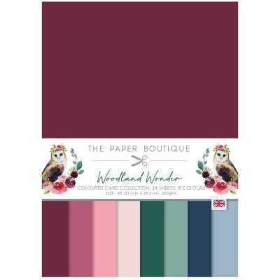 The Paper Boutique Woodland Wonder Cardstock - Coloured Card Collection