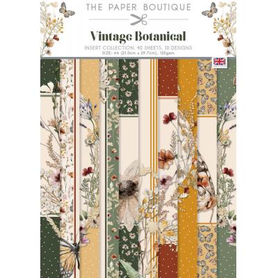 The Paper Boutique Vintage Botanical Designpapiere - Insert Collection