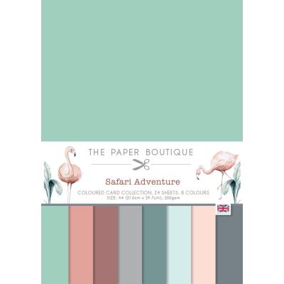 The Paper Boutique Safari Adventure Cardstock - Coloured Card Collection