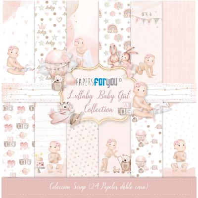Papers For You Lullaby Baby Girl Designpapiere - Mini Scrap Paper Pack