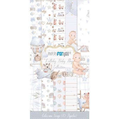 Papers For You Lullaby Baby Boy Designpapiere - Slim Scrap Paper Pack