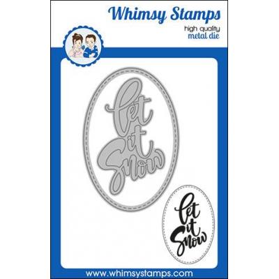 Whimsy Stamps Deb Davis and Denise Lynn Die - Let it Snow