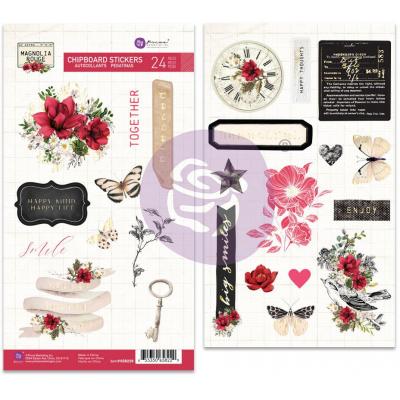 Prima Marketing Magnolia Rouge Sticker - Chipboard Stickers